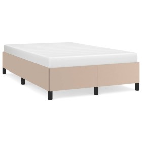 Cappuccino synthetic leather bed frame 120x190 cm by vidaXL, Beds and slatted bases - Ref: Foro24-379527, Price: 115,99 €, Di...