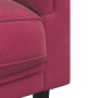 Three-seater velvet sofa with red wine cushions by vidaXL, Sofas - Ref: Foro24-372646, Price: 309,89 €, Discount: %