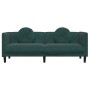 3-Sitzer-Sofa mit Kissen dunkelgrüner Samt von vidaXL, Sofas - Ref: Foro24-372644, Preis: 319,10 €, Rabatt: %