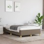 Taupe gray fabric bed frame 120x190 cm by vidaXL, Beds and slatted bases - Ref: Foro24-379519, Price: 116,70 €, Discount: %