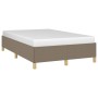 Taupe gray fabric bed frame 120x190 cm by vidaXL, Beds and slatted bases - Ref: Foro24-379519, Price: 116,70 €, Discount: %