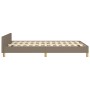 Bed frame with headboard taupe gray fabric 120x190 cm by vidaXL, Beds and slatted bases - Ref: Foro24-379538, Price: 112,77 €...