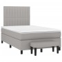 Cama box spring con colchón tela gris claro 120x190 cm de vidaXL, Camas y somieres - Ref: Foro24-3270369, Precio: 440,86 €, D...