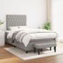 Cama box spring con colchón tela gris claro 120x190 cm de vidaXL, Camas y somieres - Ref: Foro24-3270376, Precio: 443,56 €, D...