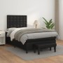 Cama box spring con colchón cuero sintético negro 120x190 cm de vidaXL, Camas y somieres - Ref: Foro24-3270451, Precio: 427,5...