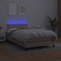 Boxspringbett LED-Matratze Kunstleder Cappuccino 120x190cm von vidaXL, Betten und Lattenroste - Ref: Foro24-3270140, Preis: 3...