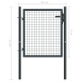 Puerta de malla de jardín acero galvanizado gris 100x125 cm de vidaXL, Puertas de jardín - Ref: Foro24-145771, Precio: 127,81...