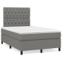 Cama box spring con colchón y LED tela marrón oscuro 120x190 cm de vidaXL, Camas y somieres - Ref: Foro24-3270219, Precio: 42...