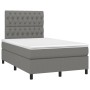 Cama box spring con colchón y LED tela marrón oscuro 120x190 cm de vidaXL, Camas y somieres - Ref: Foro24-3270219, Precio: 42...