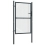 Puerta de malla de jardín acero galvanizado gris 400x125 cm de vidaXL, Puertas de jardín - Ref: Foro24-145774, Precio: 208,59...