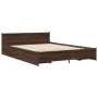 Cama con cajones madera de ingeniería marrón roble 120x200 cm de vidaXL, Camas y somieres - Ref: Foro24-3279941, Precio: 174,...