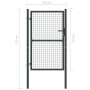 Gartengittertor aus grau verzinktem Stahl, 400 x 125 cm von vidaXL, Gartentore - Ref: Foro24-145774, Preis: 208,59 €, Rabatt: %