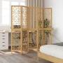 5-panel solid paulownia wood brown room divider by vidaXL, Room dividers - Ref: Foro24-358870, Price: 103,35 €, Discount: %