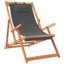 Klappbare Strandkörbe 2 Einheiten grauer Stoff von vidaXL, Gartenstühle - Ref: Foro24-3214482, Preis: 128,93 €, Rabatt: %