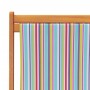 Folding beach chairs, 2 units, multicolored fabric by vidaXL, Garden chairs - Ref: Foro24-3214494, Price: 105,99 €, Discount: %