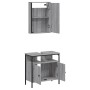 Set de muebles de baño 2 pzas madera contrachapada gris sonoma de vidaXL, Muebles de baño - Ref: Foro24-3214778, Precio: 97,3...