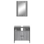 Set de muebles de baño 2 pzas madera contrachapada gris sonoma de vidaXL, Muebles de baño - Ref: Foro24-3214778, Precio: 97,3...