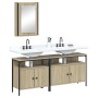 Set de muebles de baño 3 pzas madera contrachapada roble Sonoma de vidaXL, Muebles de baño - Ref: Foro24-3214786, Precio: 178...