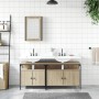 3-piece bathroom furniture set made of Sonoma oak plywood. by vidaXL, Bathroom furniture - Ref: Foro24-3214786, Price: 170,63...