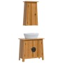 Conjunto de muebles de baño 2 piezas madera maciza de pino de vidaXL, Muebles de baño - Ref: Foro24-3223459, Precio: 280,47 €...