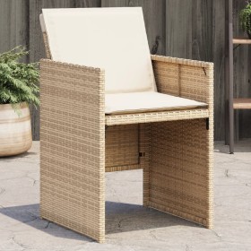 Garden chairs with cushions 4 pcs synthetic rattan beige by vidaXL, Garden chairs - Ref: Foro24-4007439, Price: 214,91 €, Dis...