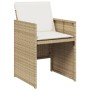 Gartenstühle mit Kissen 4 Stk. synthetisches Rattan beige von vidaXL, Gartenstühle - Ref: Foro24-4007439, Preis: 214,99 €, Ra...