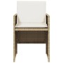 Garden chairs with cushions 4 pcs synthetic rattan beige by vidaXL, Garden chairs - Ref: Foro24-4007439, Price: 214,99 €, Dis...