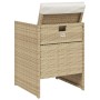 Gartenstühle mit Kissen 4 Stk. synthetisches Rattan beige von vidaXL, Gartenstühle - Ref: Foro24-4007439, Preis: 214,99 €, Ra...