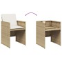 Gartenstühle mit Kissen 4 Stk. synthetisches Rattan beige von vidaXL, Gartenstühle - Ref: Foro24-4007439, Preis: 214,99 €, Ra...