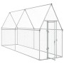 Galvanized silver steel chicken coop 400x100x190 cm by vidaXL, Cages and habitats for small animals - Ref: Foro24-172551, Pri...