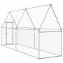 Galvanized silver steel chicken coop 400x100x190 cm by vidaXL, Cages and habitats for small animals - Ref: Foro24-172551, Pri...