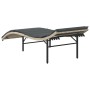 Light gray synthetic rattan sun lounger with cushion 55x199x50 cm by vidaXL, Loungers - Ref: Foro24-368250, Price: 125,33 €, ...