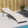 Sonnenliege mit Kissen synthetisches Rattan braun 55x199x50 cm von vidaXL, Liegen - Ref: Foro24-368246, Preis: 125,33 €, Raba...