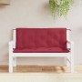 Garden bench cushions 2 pcs burgundy 120x50x7 cm by vidaXL, Cushions for chairs and sofas - Ref: Foro24-361687, Price: 48,36 ...