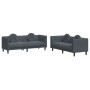 Set von Sofas mit 2 Stück dunkelgrauen Samtkissen von vidaXL, Sofas - Ref: Foro24-3209258, Preis: 506,47 €, Rabatt: %