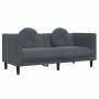 Set von Sofas mit 2 Stück dunkelgrauen Samtkissen von vidaXL, Sofas - Ref: Foro24-3209258, Preis: 506,47 €, Rabatt: %