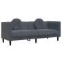 Set von Sofas mit 2 Stück dunkelgrauen Samtkissen von vidaXL, Sofas - Ref: Foro24-3209258, Preis: 506,47 €, Rabatt: %