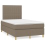 Cama box spring con colchón tela gris taupe 120x190 cm de vidaXL, Camas y somieres - Ref: Foro24-3269948, Precio: 412,36 €, D...