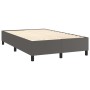 Boxspringbett mit grauer Kunstledermatratze 120x190 cm von vidaXL, Betten und Lattenroste - Ref: Foro24-3269969, Preis: 392,9...