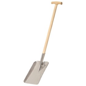 Garden shovel with T-grip stainless steel and ash by vidaXL, Shovels and picks - Ref: Foro24-146146, Price: 31,99 €, Discount: %