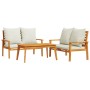 3-piece garden furniture set with acacia wood cushions by vidaXL, Garden sets - Ref: Foro24-3211798, Price: 415,16 €, Discoun...