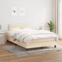 Cama box spring con colchón tela color crema 120x190 cm de vidaXL, Camas y somieres - Ref: Foro24-3269721, Precio: 369,17 €, ...