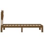 Honey brown solid wood bed frame with headboard by vidaXL, Beds and slatted bases - Ref: Foro24-3193689, Price: 100,99 €, Dis...