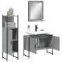 Set de muebles de baño 3 pzas madera contrachapada gris sonoma de vidaXL, Muebles de baño - Ref: Foro24-3214352, Precio: 155,...