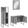 3-piece bathroom furniture set made of gray Sonoma plywood by vidaXL, Bathroom furniture - Ref: Foro24-3214352, Price: 155,32...