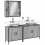 Set de muebles de baño 3 pzas madera contrachapada gris sonoma de vidaXL, Muebles de baño - Ref: Foro24-3214733, Precio: 184,...