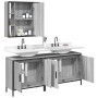 Set de muebles de baño 3 pzas madera contrachapada gris sonoma de vidaXL, Muebles de baño - Ref: Foro24-3214733, Precio: 184,...