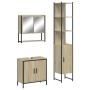 3-piece bathroom furniture set made of Sonoma oak plywood. by vidaXL, Bathroom furniture - Ref: Foro24-3214681, Price: 201,05...