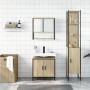 3-piece bathroom furniture set made of Sonoma oak plywood. by vidaXL, Bathroom furniture - Ref: Foro24-3214681, Price: 201,05...