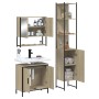 3-piece bathroom furniture set made of Sonoma oak plywood. by vidaXL, Bathroom furniture - Ref: Foro24-3214681, Price: 201,05...